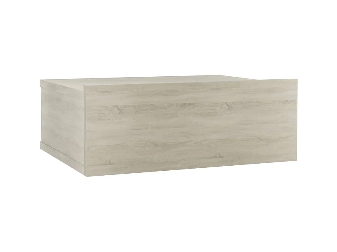 Table de chevet flottante Chêne sonoma 40x30x15 cm Aggloméré