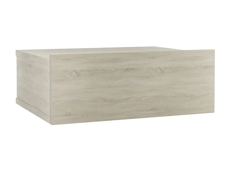 Table de chevet flottante Chêne sonoma 40x30x15 cm Aggloméré