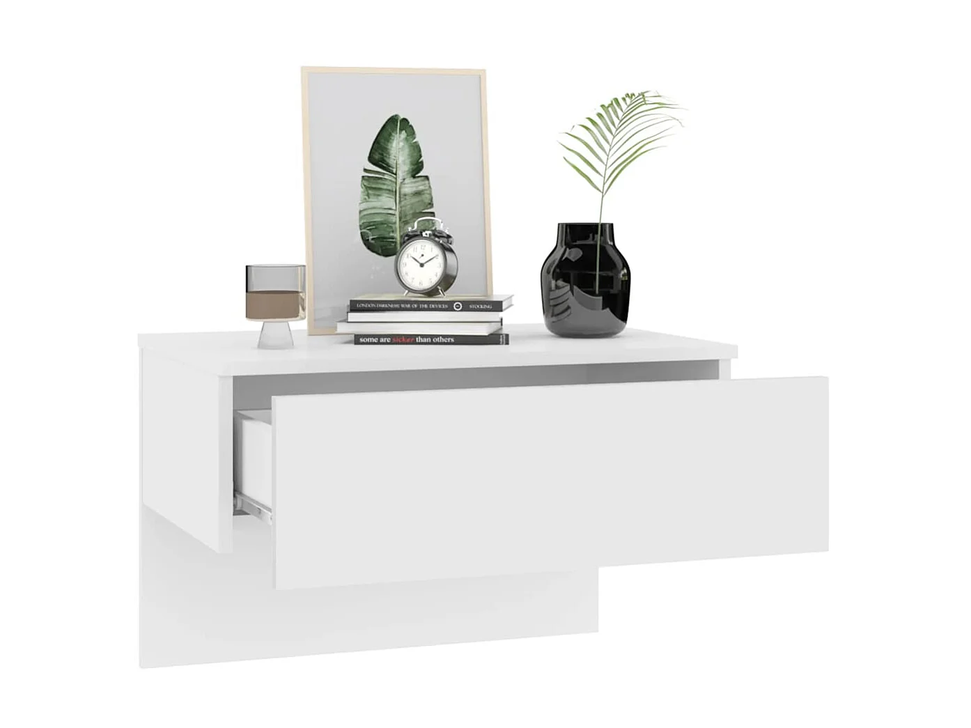 Table de chevet murale Blanc