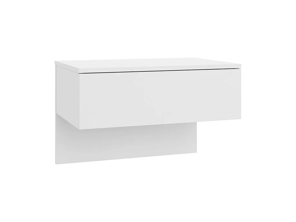 Table de chevet murale Blanc