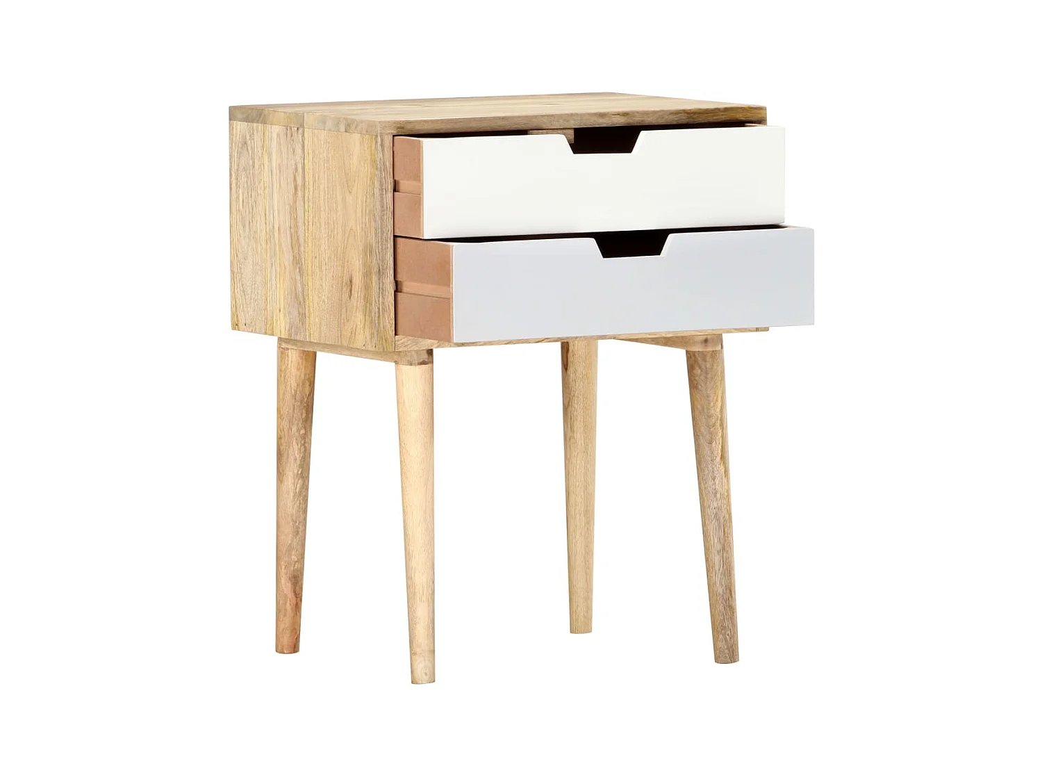 Table de chevet 47x35x59 cm Bois de manguier massif