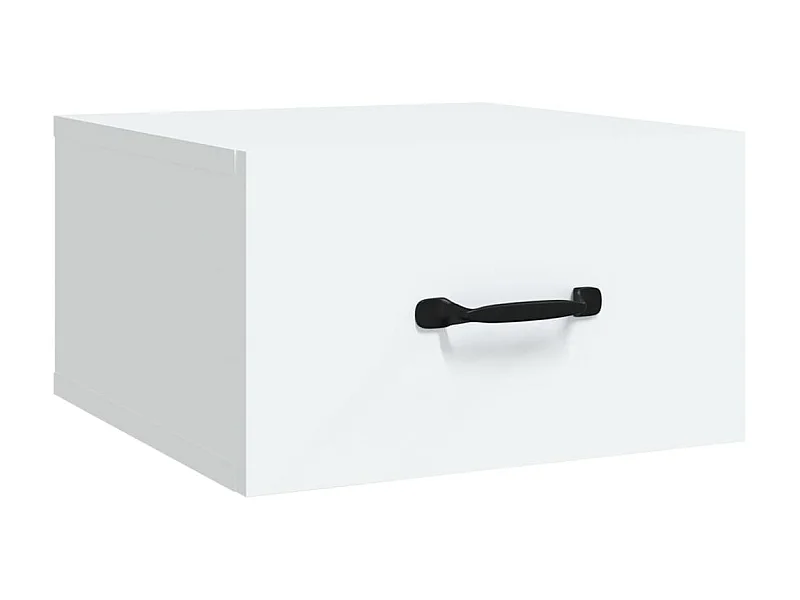 Mesita de noche de pared Blanco 35x35x20 cm