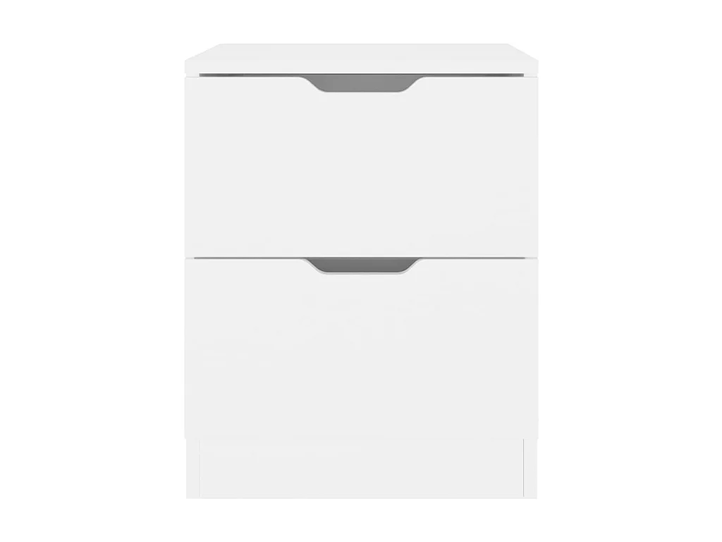 Comodini 2 pz Bianco 40x40x50 cm Truciolare