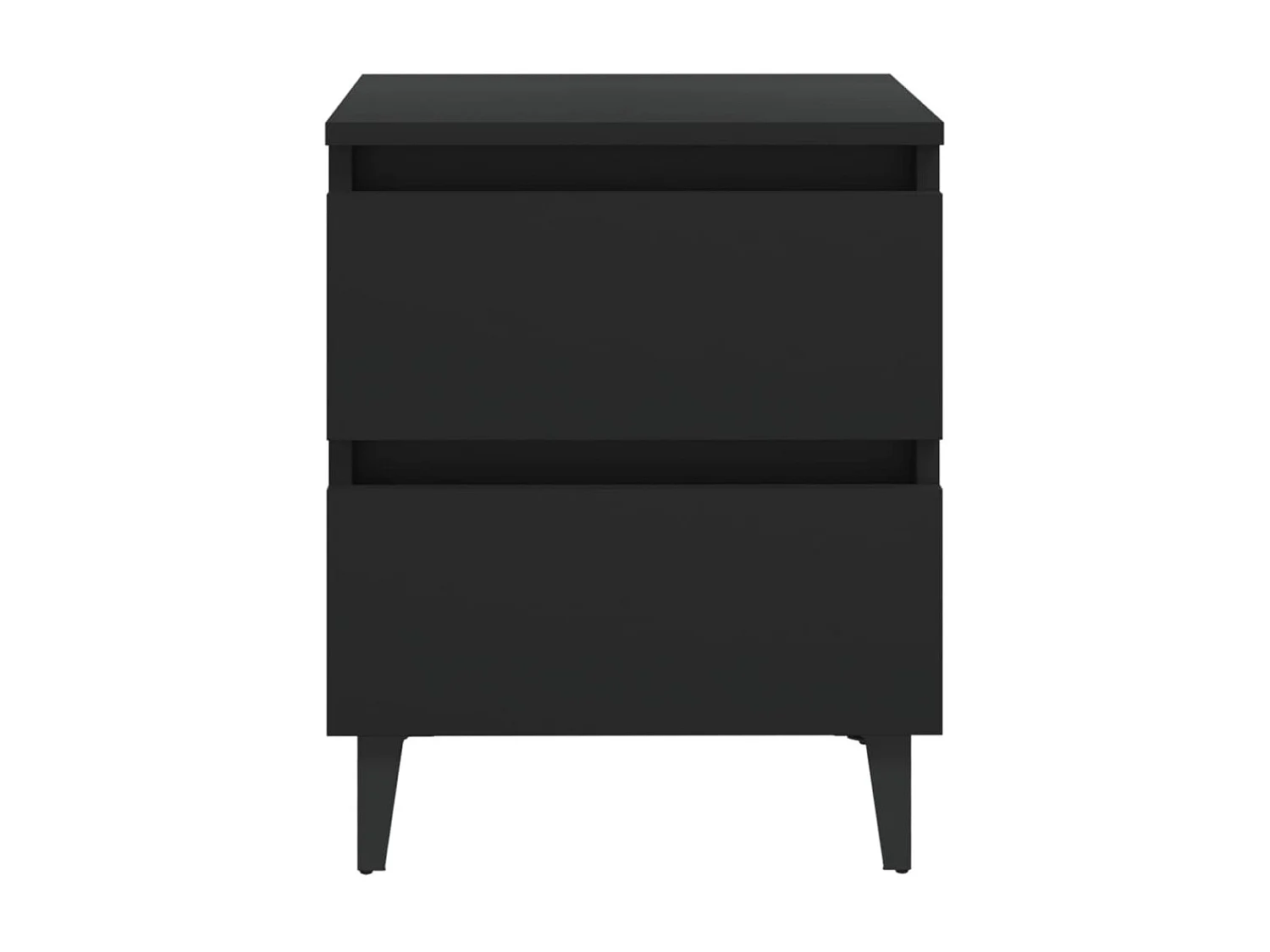 Mesa de cabeceira Preto 40x35x50 cm Aglomerado