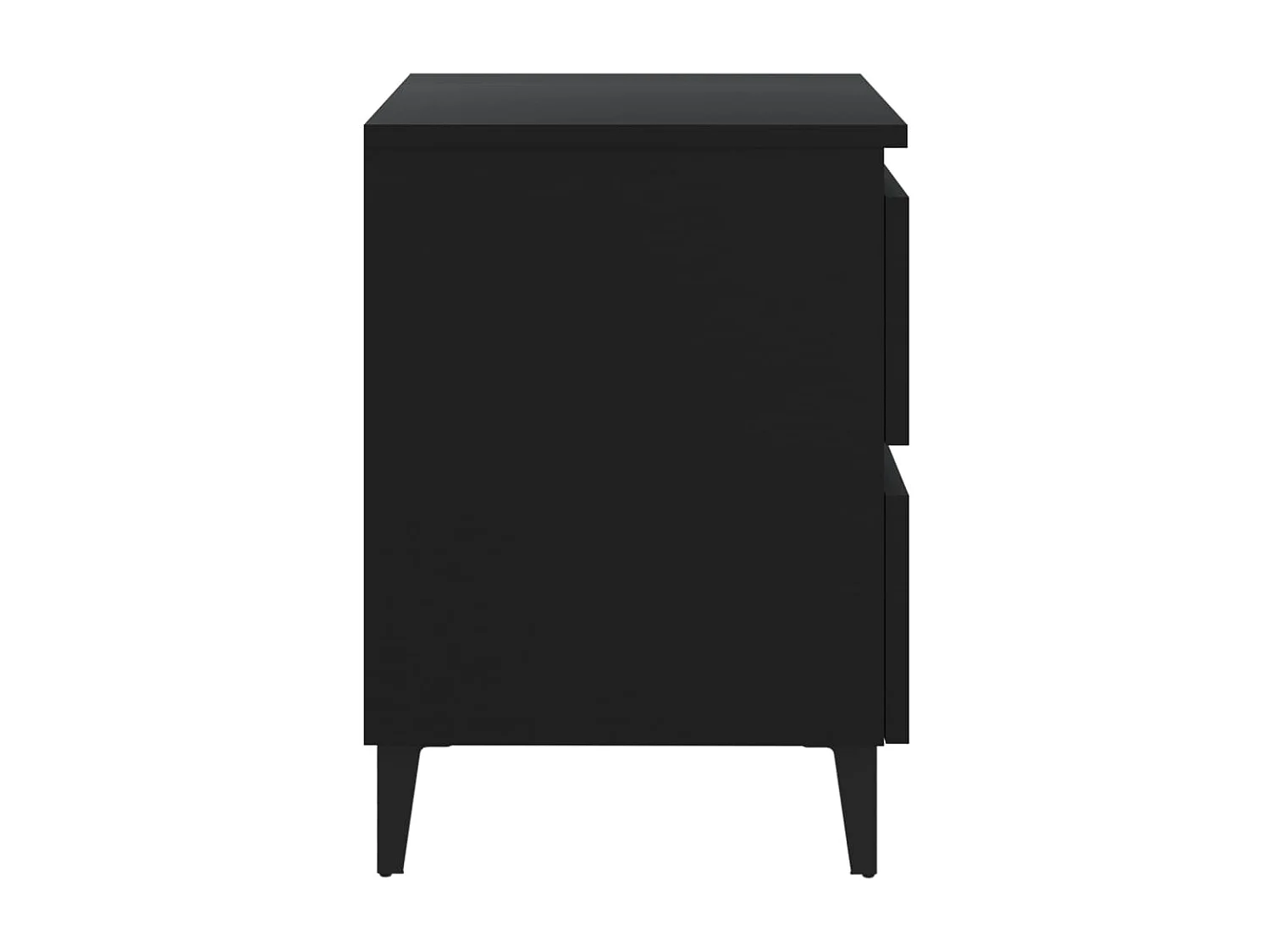 Mesa de cabeceira Preto 40x35x50 cm Aglomerado