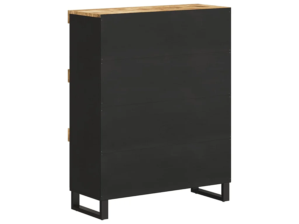 Zijkast 85x33x107 cm massief mangohout