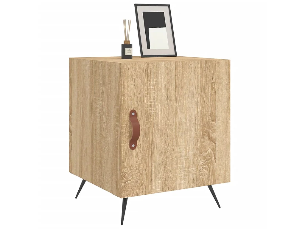 Tables de chevet 2 pcs chêne sonoma 40x40x50 cm bois ingénierie