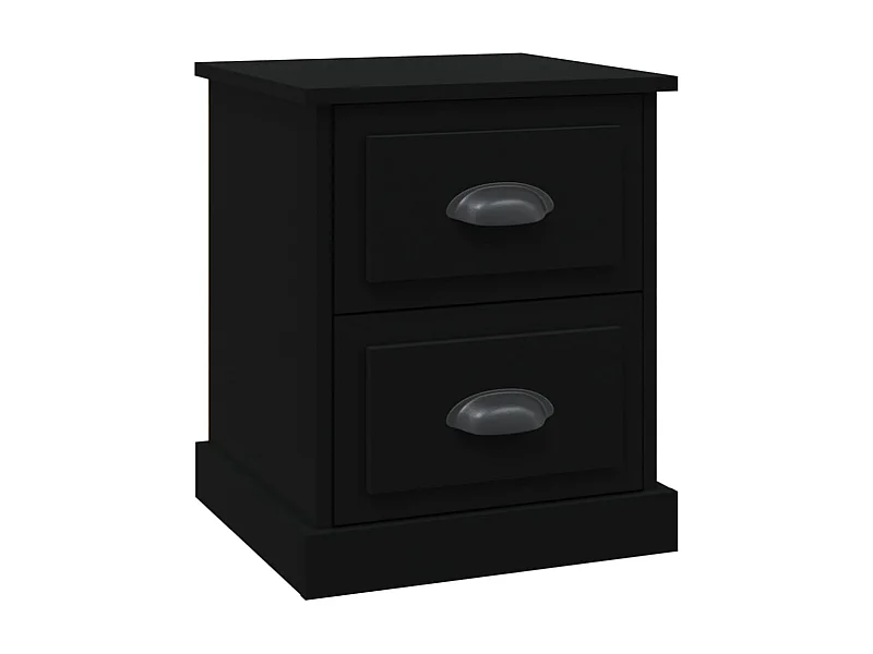 Zwart nachtkastje 39x39x47,5 cm samengesteld hout
