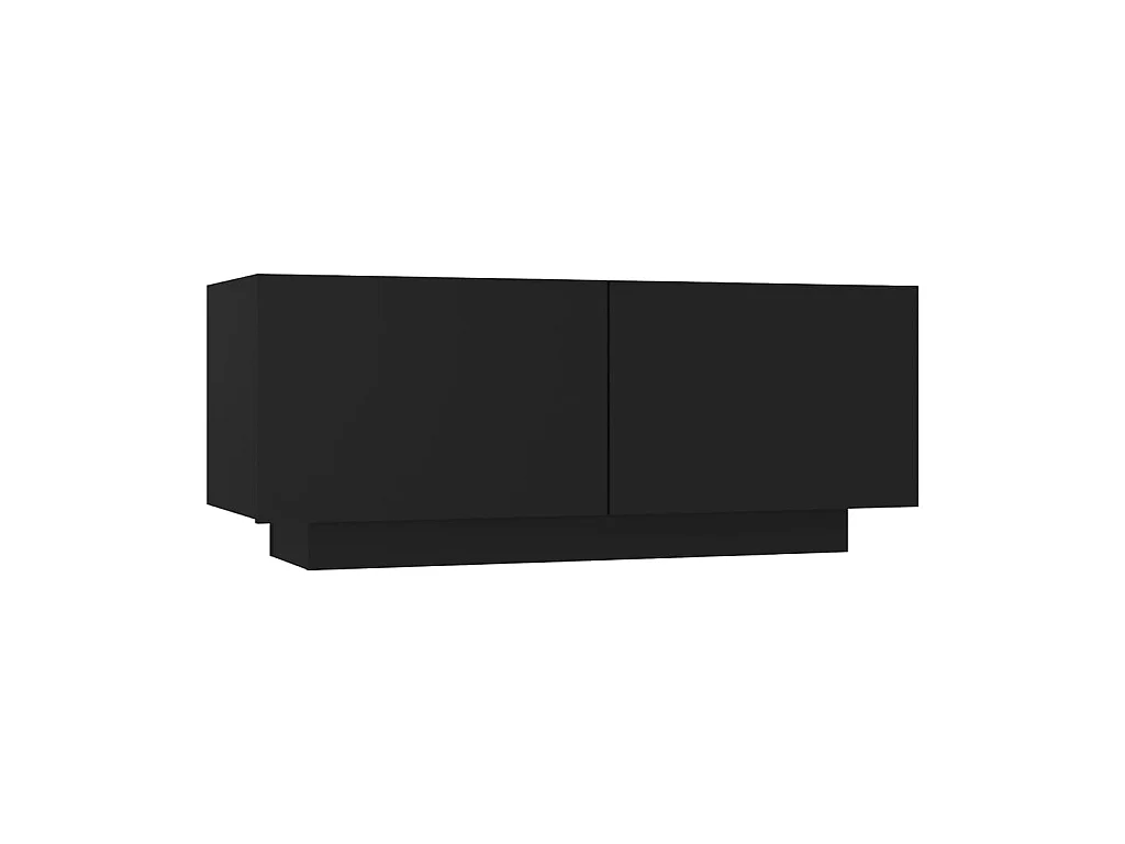 Table de chevet Noir 100x35x40 cm Aggloméré