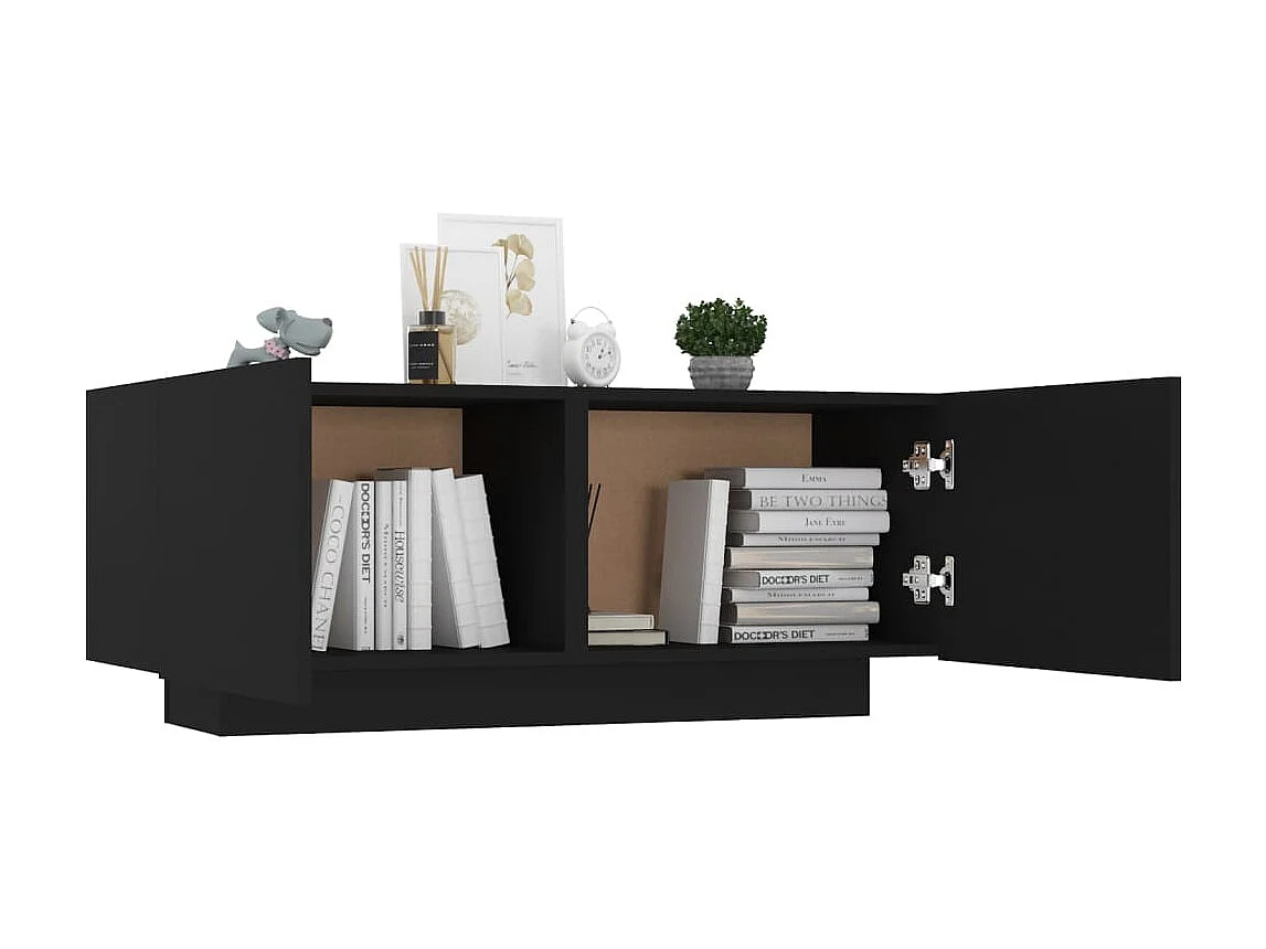 Mesa de cabeceira preta 100x35x40 cm aglomerado