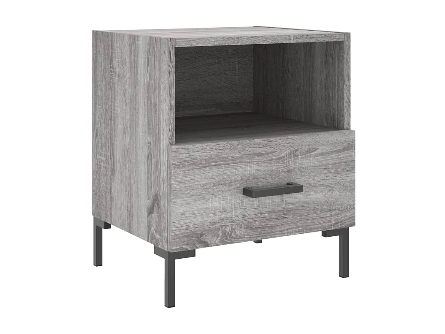 Table de chevet sonoma gris 40x35x47,5 cm bois d’ingénierie
