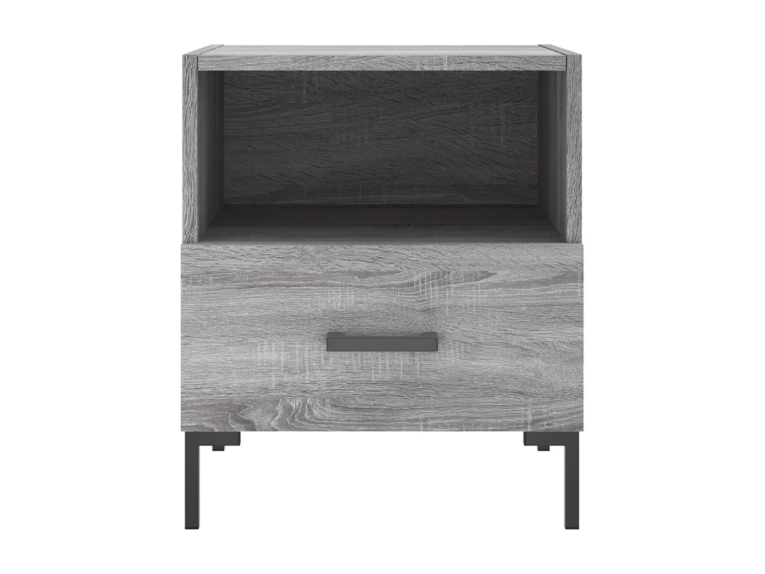 Table de chevet sonoma gris 40x35x47,5 cm bois d’ingénierie