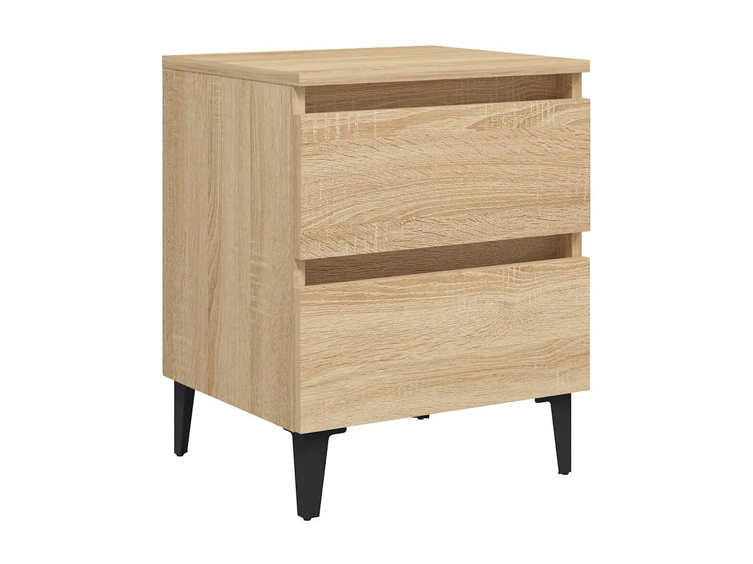 Nachtkastjes 2 stuks Sonoma eiken 40x35x50 cm Spaanplaat