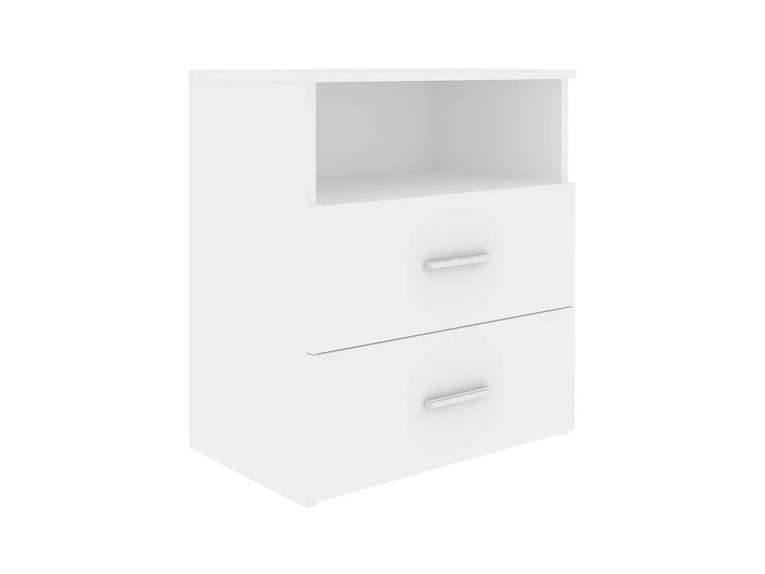 Comodino Bianco 50x32x60 cm