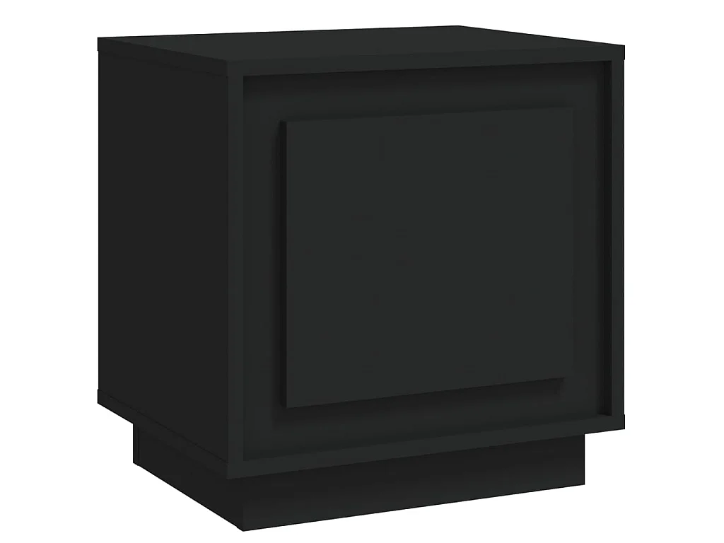 Zwart nachtkastje 44x35x45 cm samengesteld hout