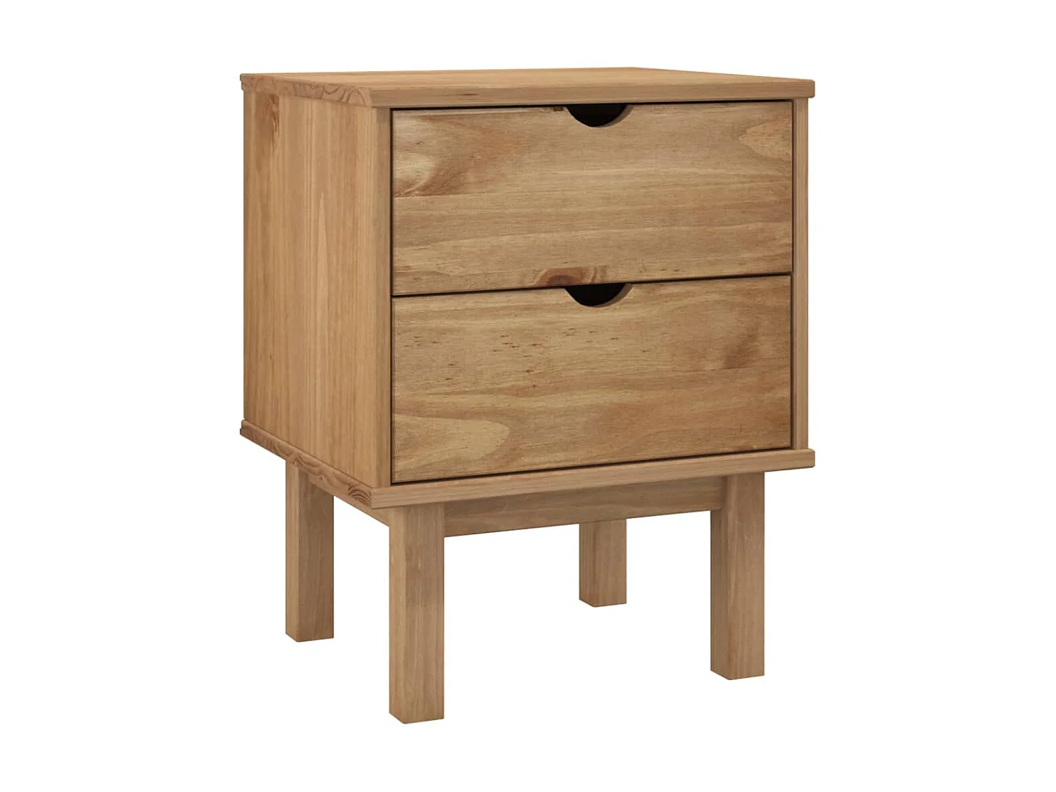 Table de chevet OTTA 46x39,5x57 cm Bois de pin massif
