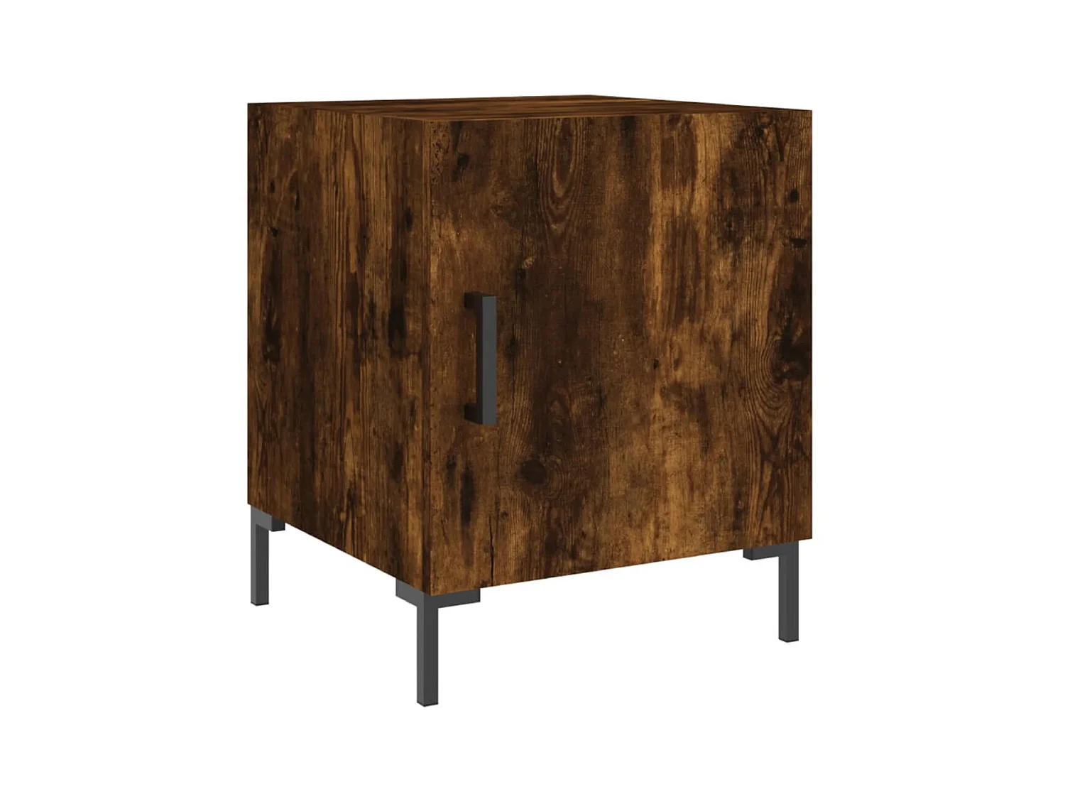 Nachtkastjes 2 stuks gerookt eiken 40x40x50 cm samengesteld hout