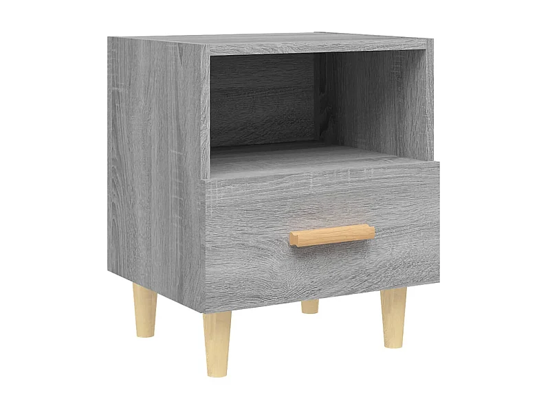 Mesita de noche Sonoma gris 40x35x47 cm