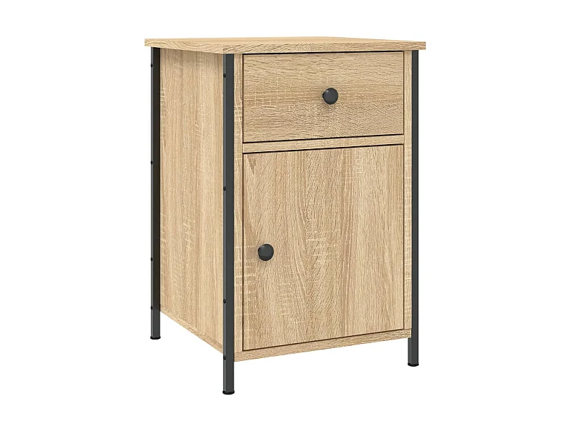 Comodino in rovere Sonoma 40x42x60 cm in derivati del legno