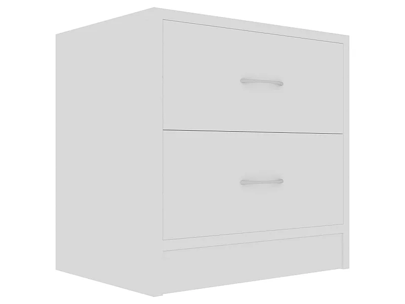 Mesita de noche Blanco 40x30x40 cm Madera contrachapada