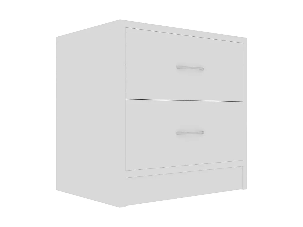 Comodino Bianco 40x30x40 cm MDF