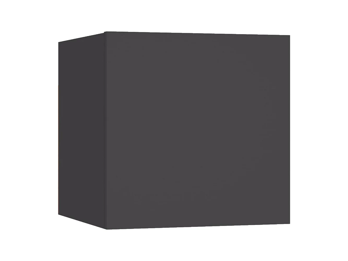 Nachttisch Grau 30,5x30x30 cm Spanplatte