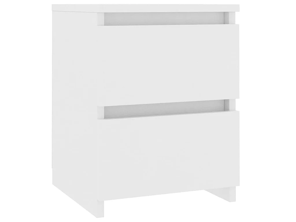 Mesita de noche Blanco 30 x 30 x 40 cm Madera contrachapada