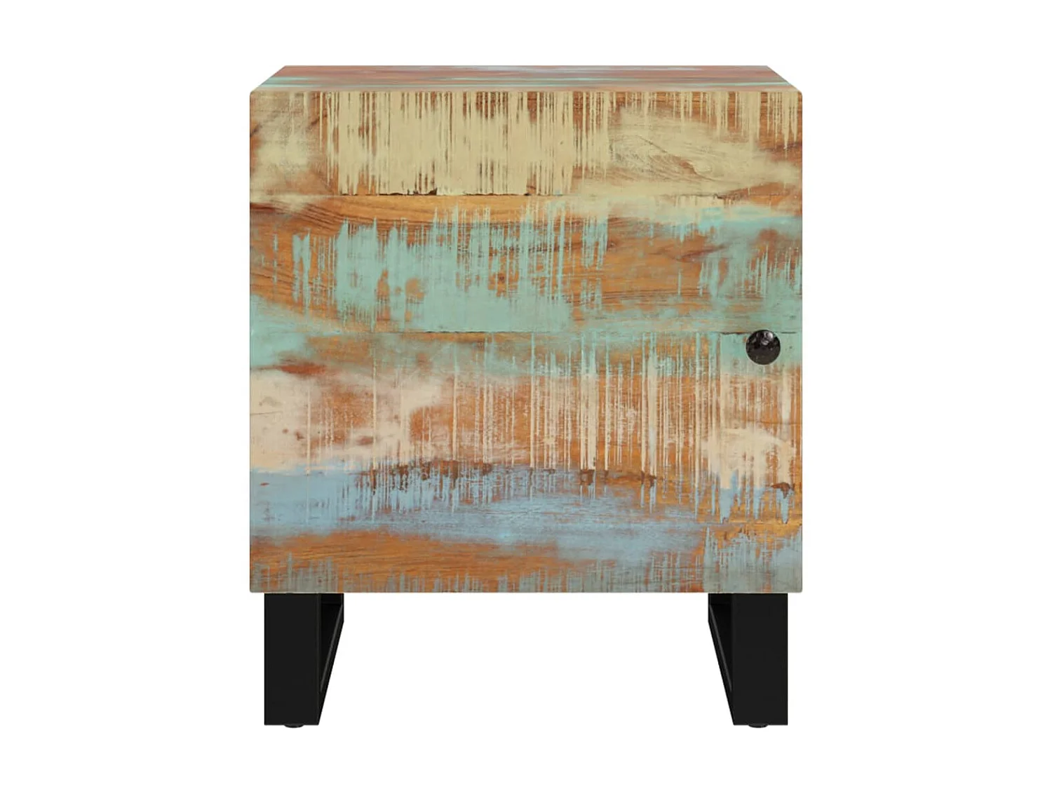 Tables de chevet 2 pcs 40x33x46 cm Bois massif de récupération