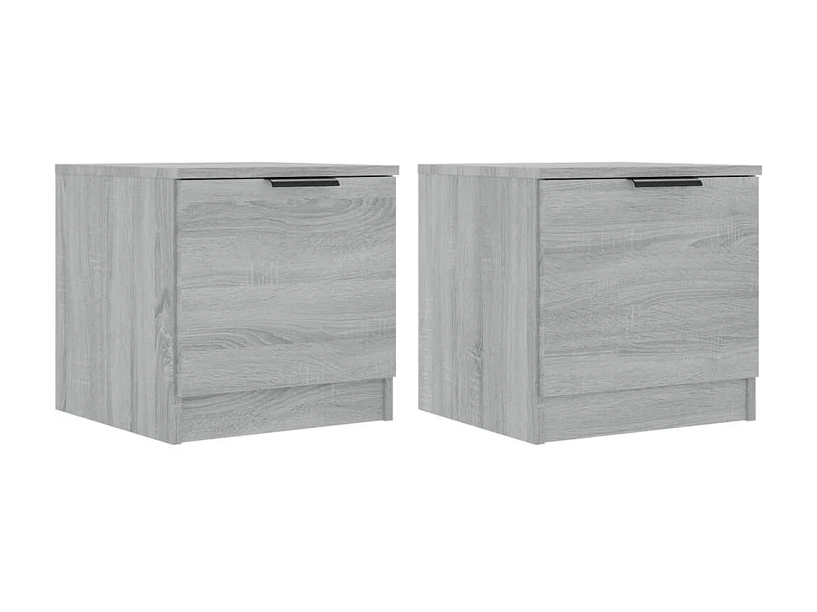 Tables de chevet 2 pcs Sonoma gris 40x39x40 cm