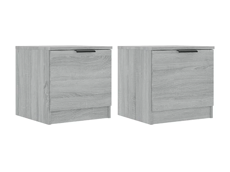 Tables de chevet 2 pcs Sonoma gris 40x39x40 cm