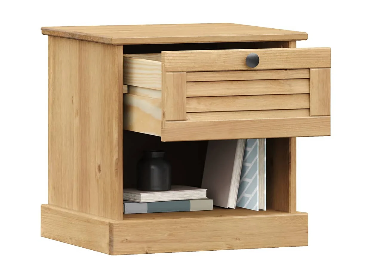 Table de chevet VIGO 42x35x40 cm bois de pin massif