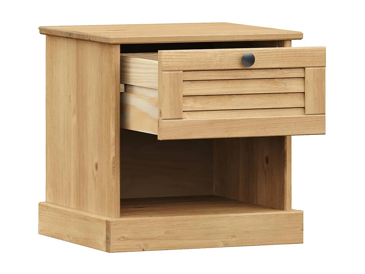 Table de chevet VIGO 42x35x40 cm bois de pin massif