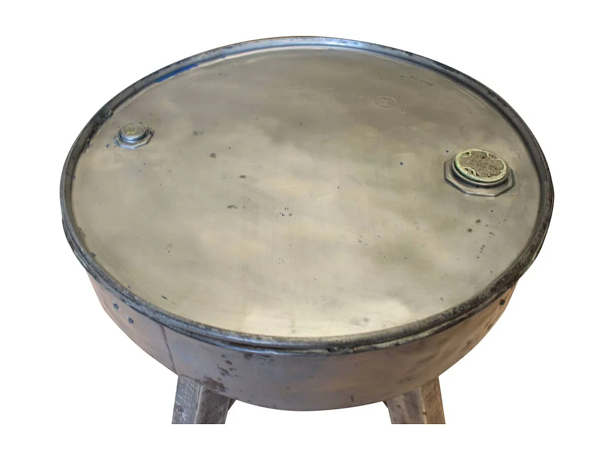 Gouden Salontafel Massief Teruggewonnen Hout 60 x 45 cm Zilver