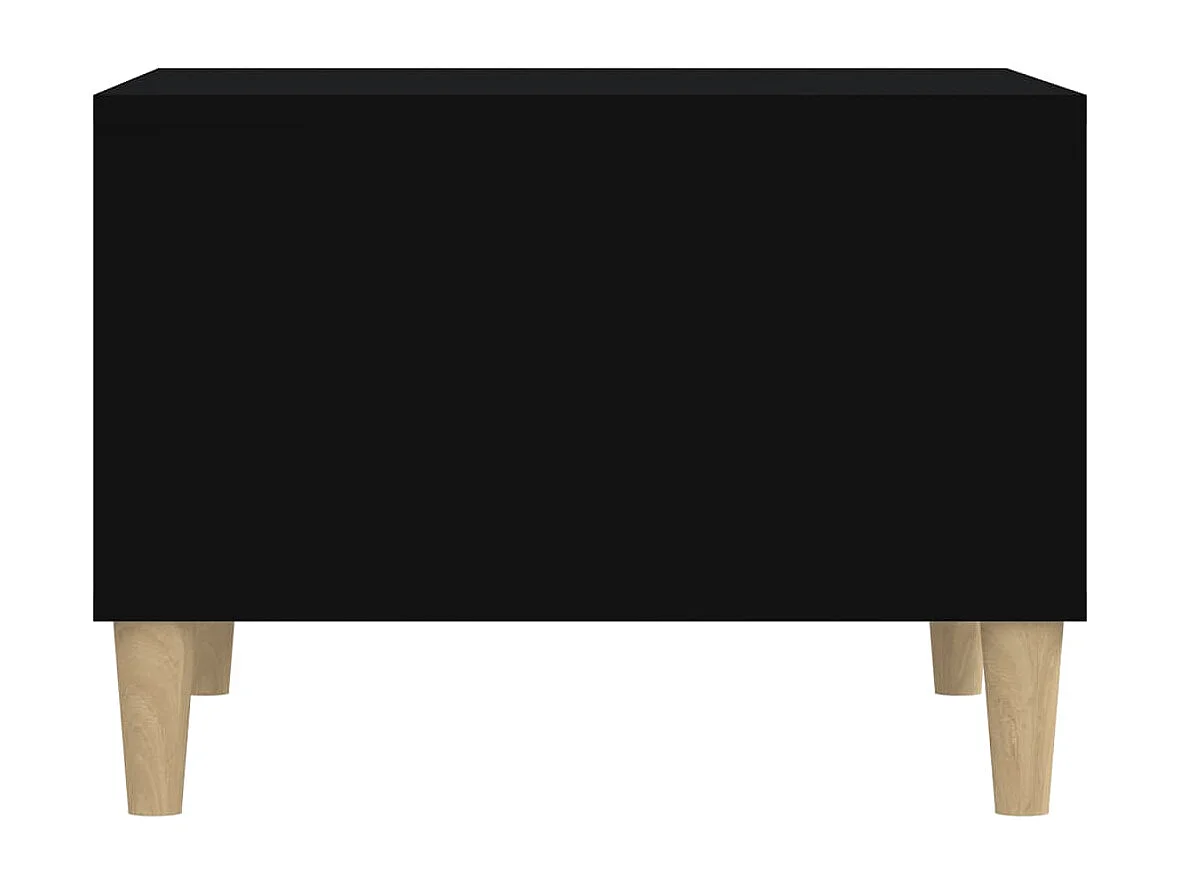 Gold Salontafel Zwart 60x50x36,5 cm Bewerkt hout