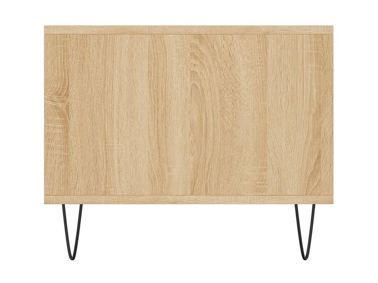 Goldfarbener Couchtisch aus Sonoma-Eiche, 90 x 50 x 40 cm, Holzwerkstoff