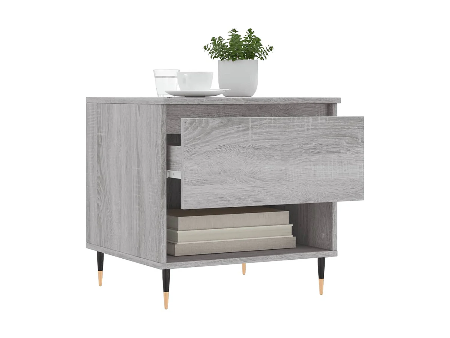 Mesas de centro Gold 2 piezas gris sonoma 50x46x50 cm madera contrachapada