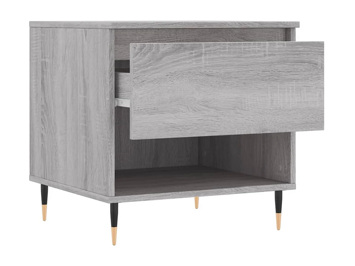 Tables basses 2 pcs sonoma gris 50x46x50 cm bois d'ingénierie
