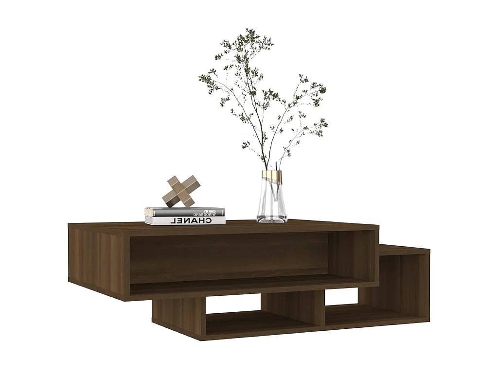 Table basse Chêne marron 105x55x32 cm Bois d'ingénierie