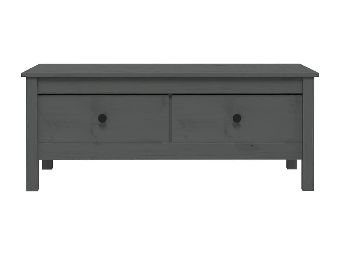 Gold Salontafel Grijs 100x50x40 cm Massief grenenhout