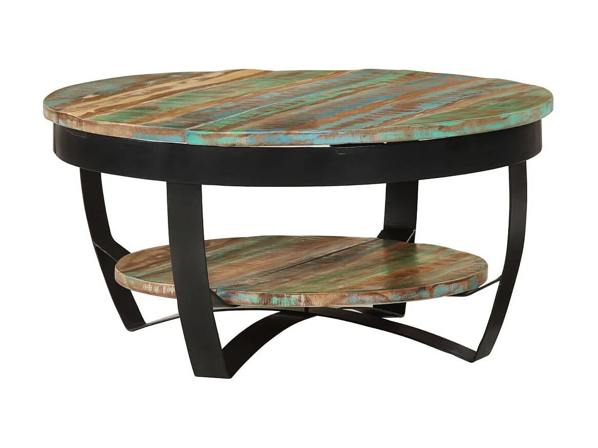 Table basse Bois massif de récupération 65 x 32 cm