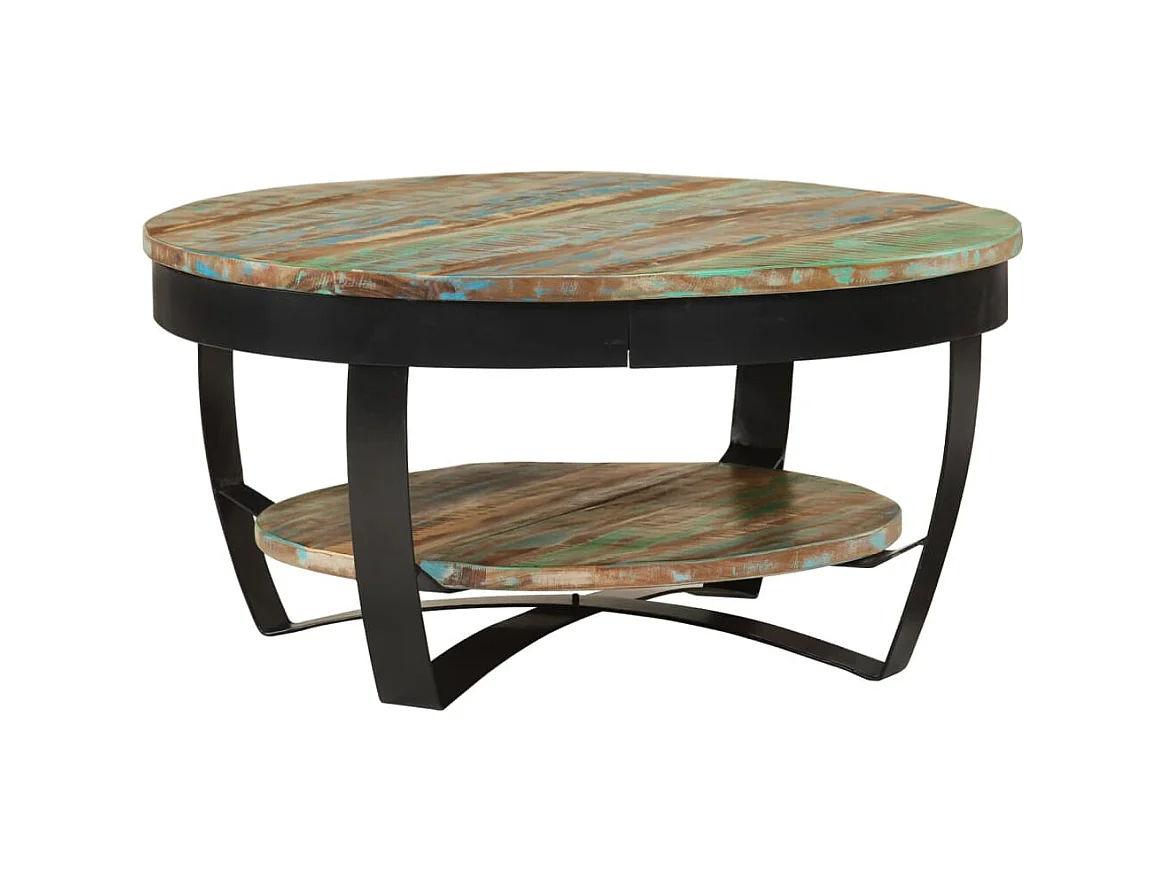 Table basse Bois massif de récupération 65 x 32 cm
