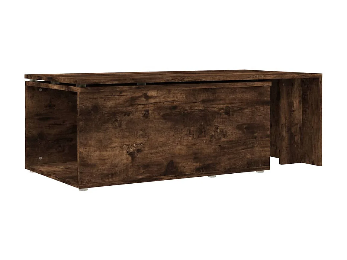 Gold Salontafel Gerookt eiken 150x50x35 cm Bewerkt hout