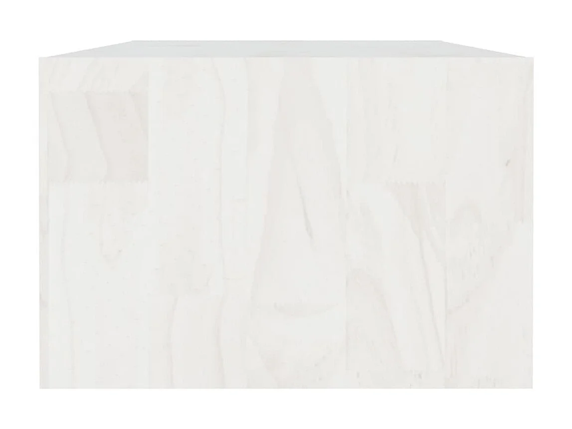 Mesa de centro dourada branca 110x50x34 cm Madeira maciça de pinho