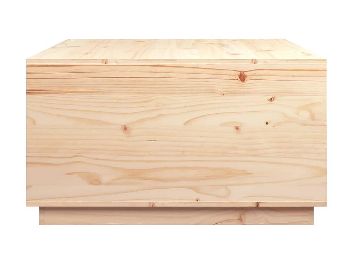 Goldfarbener Couchtisch 80x80x45 cm Massives Kiefernholz