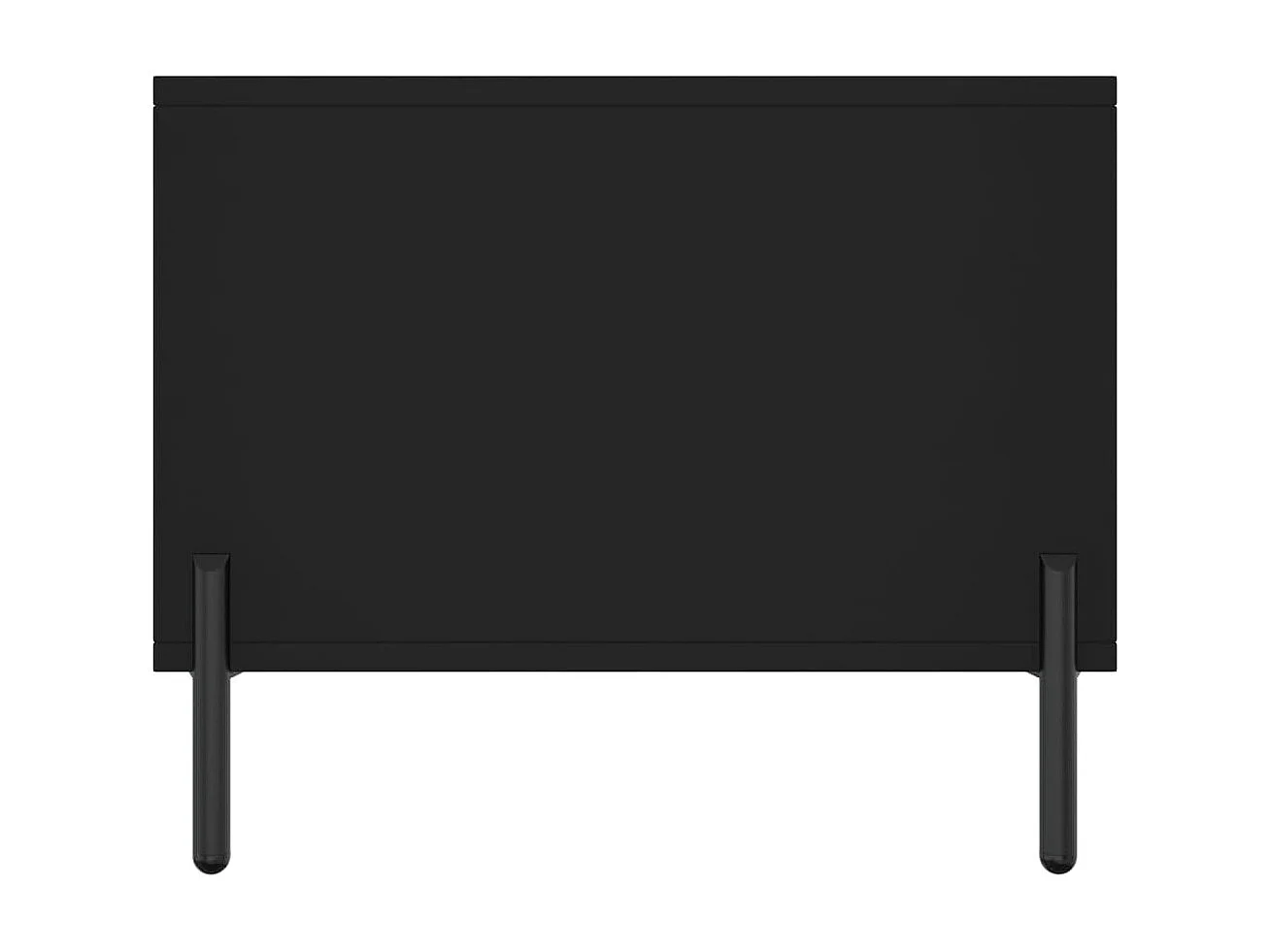 Mesa de centro dourada preta 90x50x40 cm madeira projetada