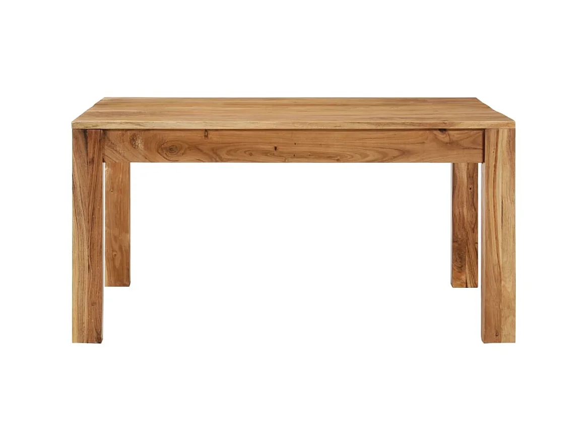 Goud Salontafel 80x80x40 cm Massief acaciahout