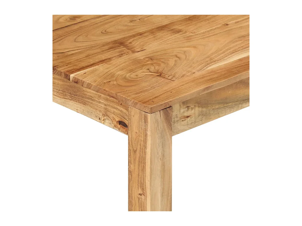 Goud Salontafel 80x80x40 cm Massief acaciahout