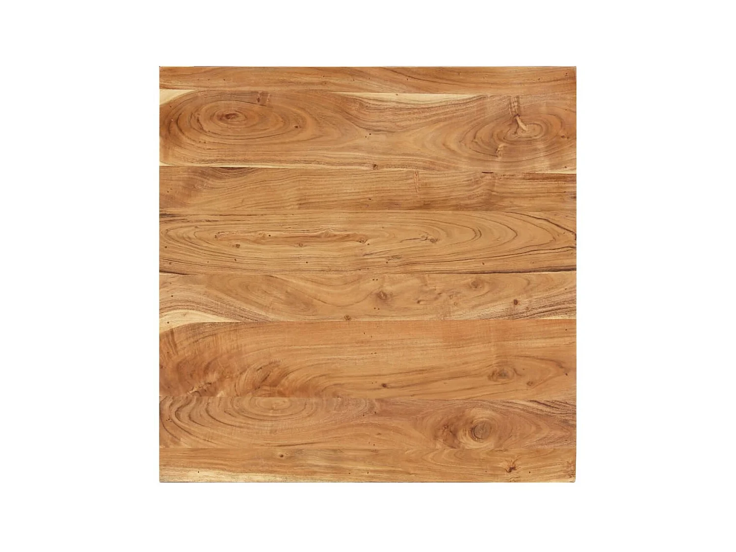 Goud Salontafel 80x80x40 cm Massief acaciahout