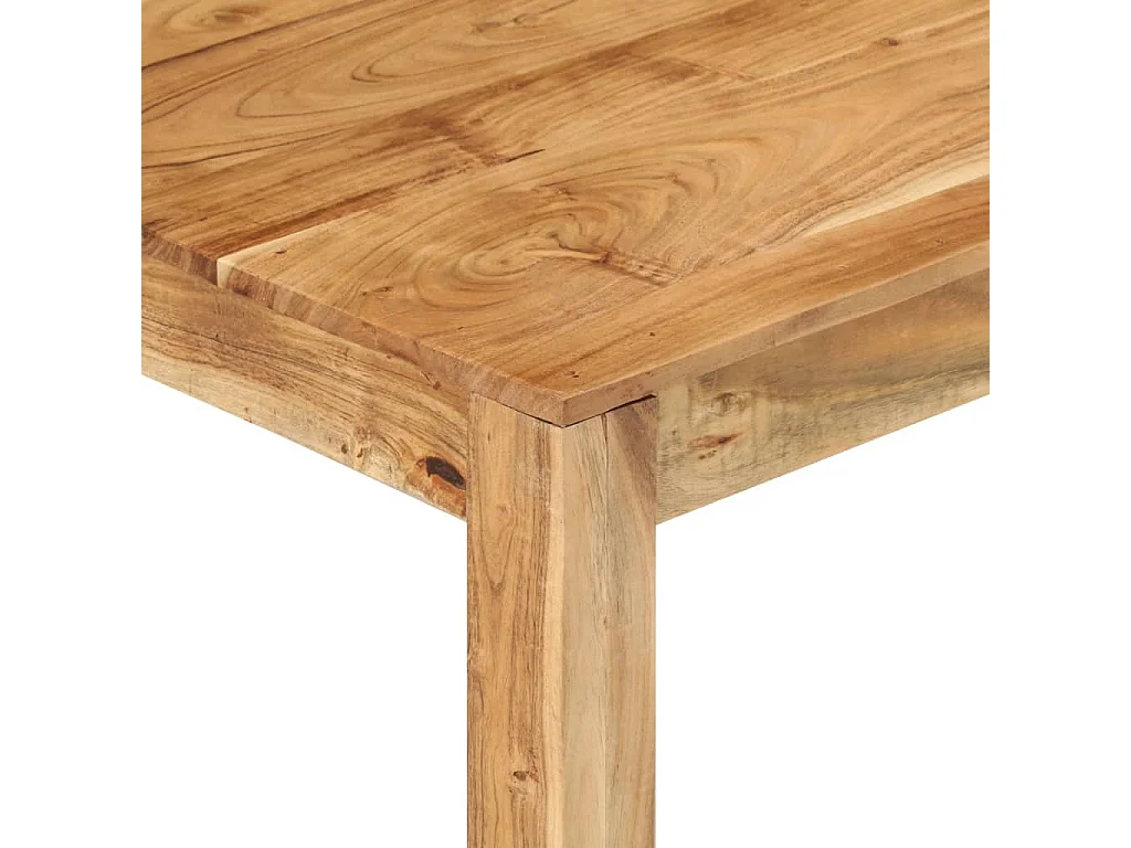 Tavolino Gold 80x80x40 cm Legno massello di acacia