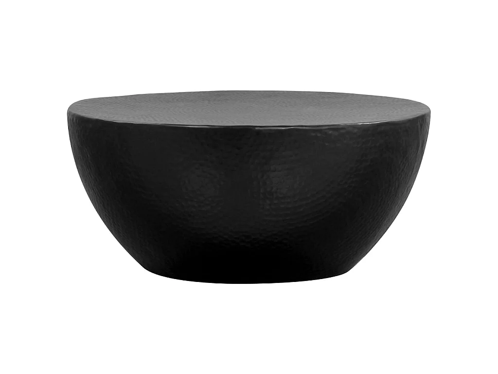 Tavolino Alluminio martellato 70 x 30 cm Nero